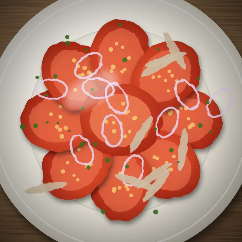 Ensalada de tomate y ventresca
